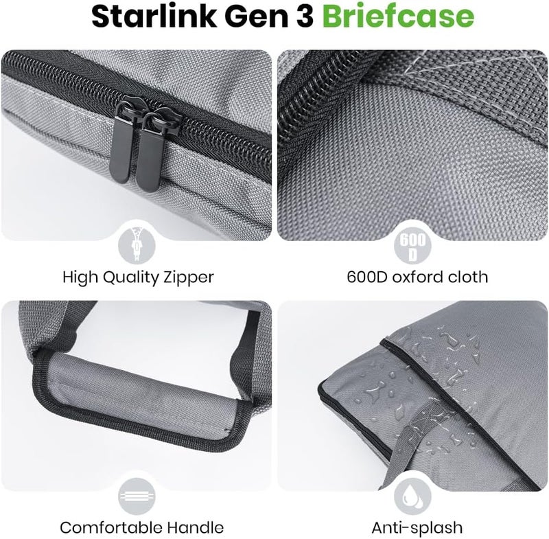 XTAR Starlink Gen 3 Satellite RV Carry Bag,Outdoor Travel Bag, Handbag for Starlink Dish and All Accessories - Image 3